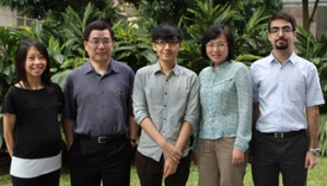 Доктор Шу Ван (Shu Wang) (второй слева) и его группа.
